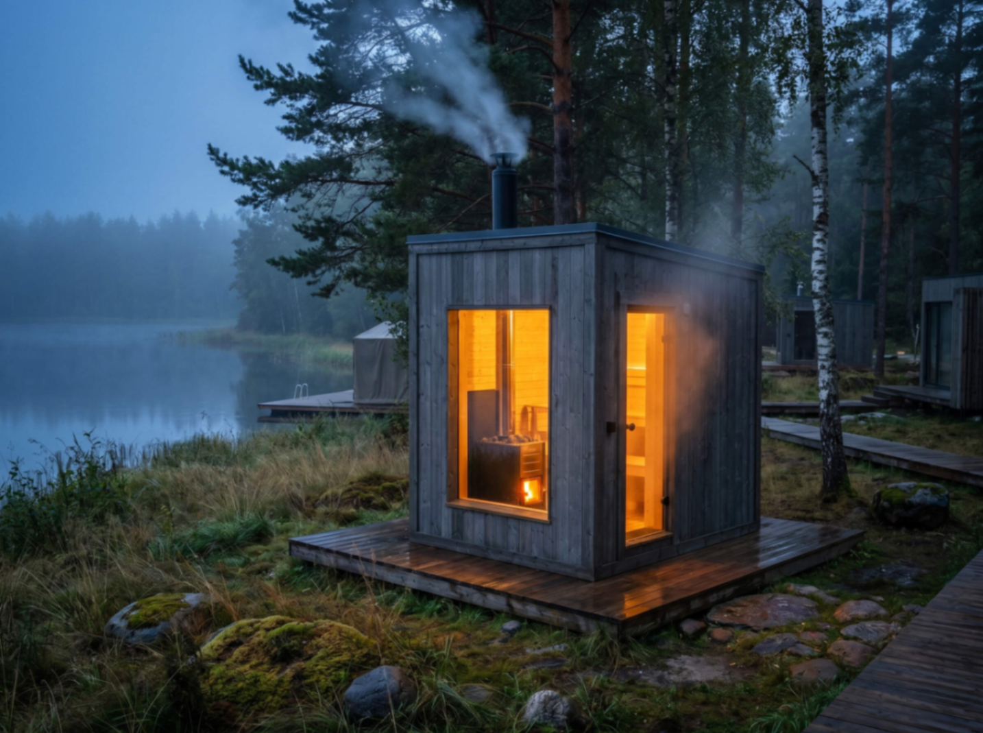Sauna in Graphite finish
