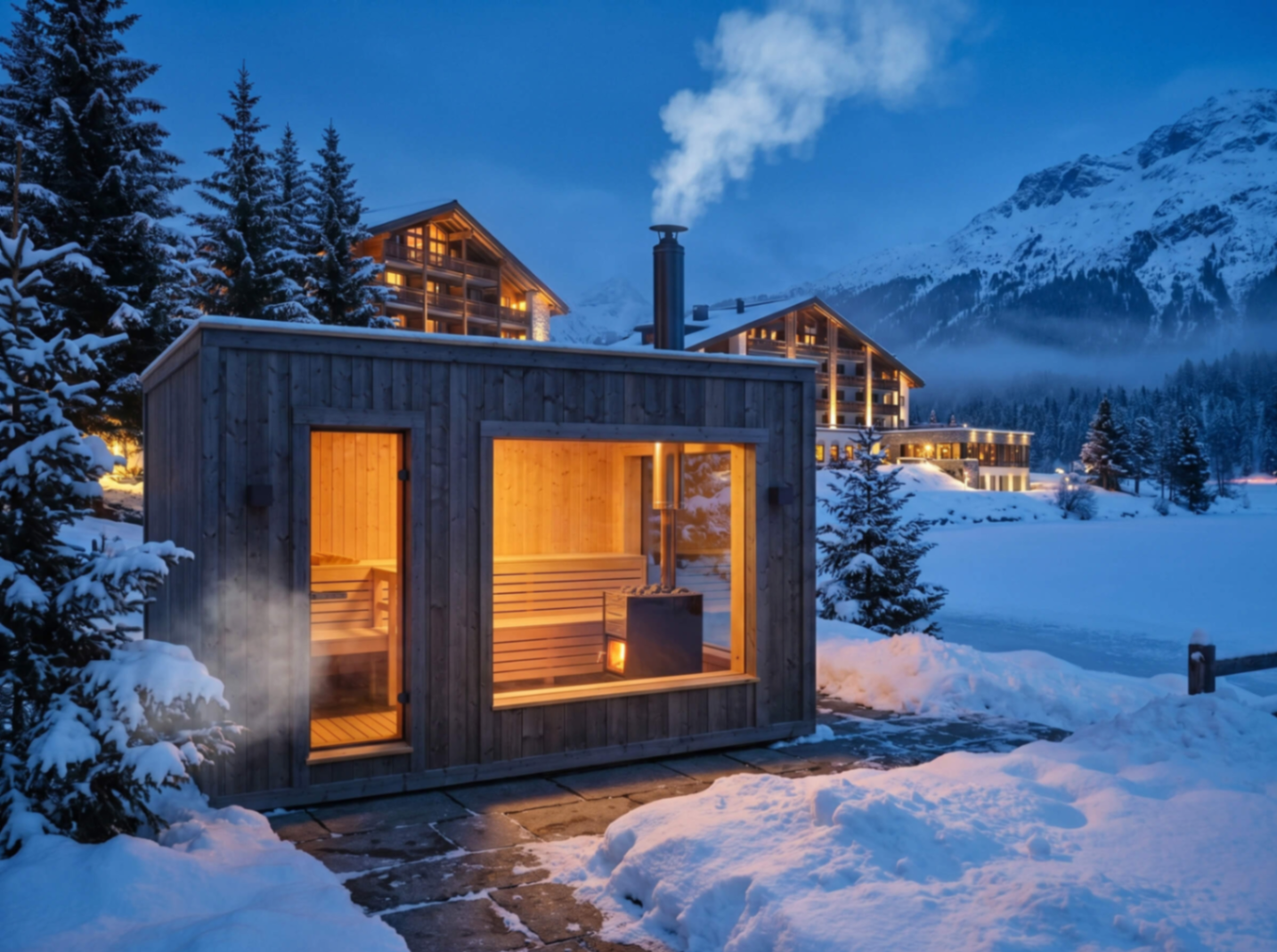 Sauna in Graphite finish
